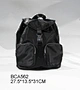 women's black nylon backpack